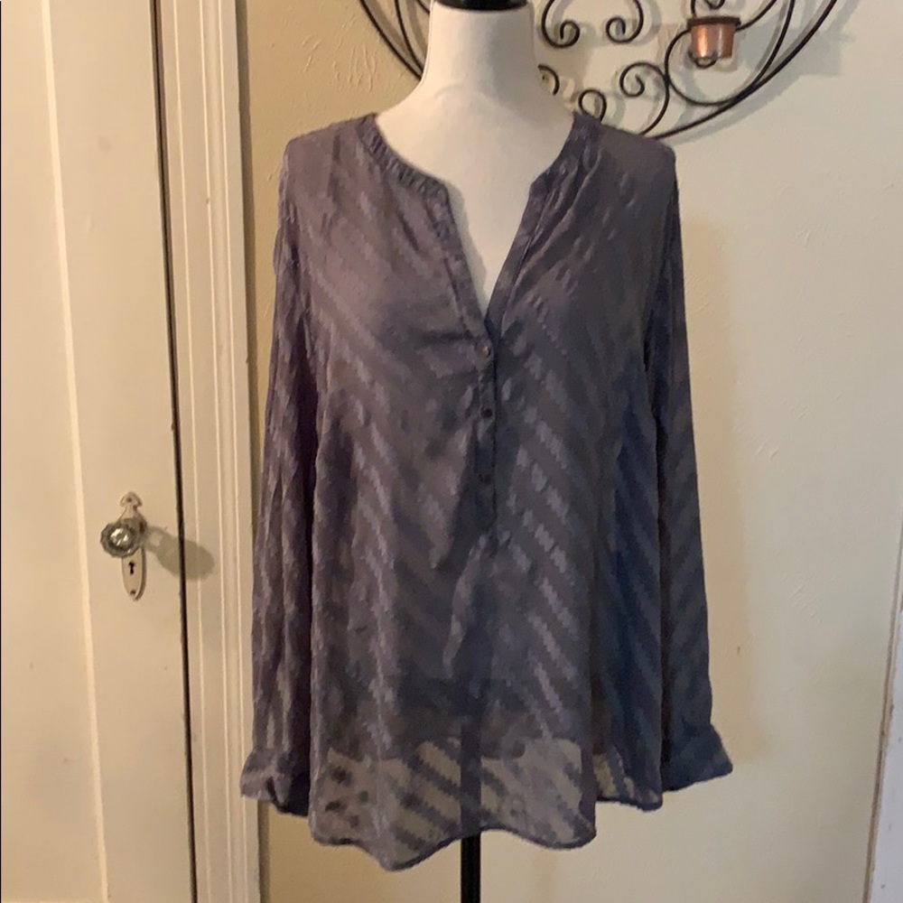 Elegant Purple Women's Blouse